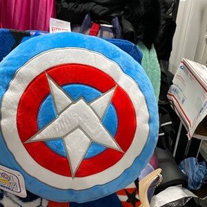 Marvel Symbol of Truth Pillow and Blanket Set - Red, Blue, White